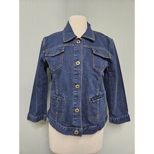 Ginger Snaps Denim Jacket Jean Lined Y2K 90s Size Medium NWT